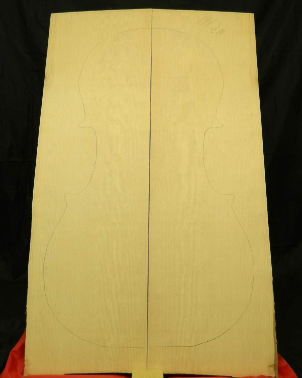 AAA Grade lite curly sitka Cello - Image 3