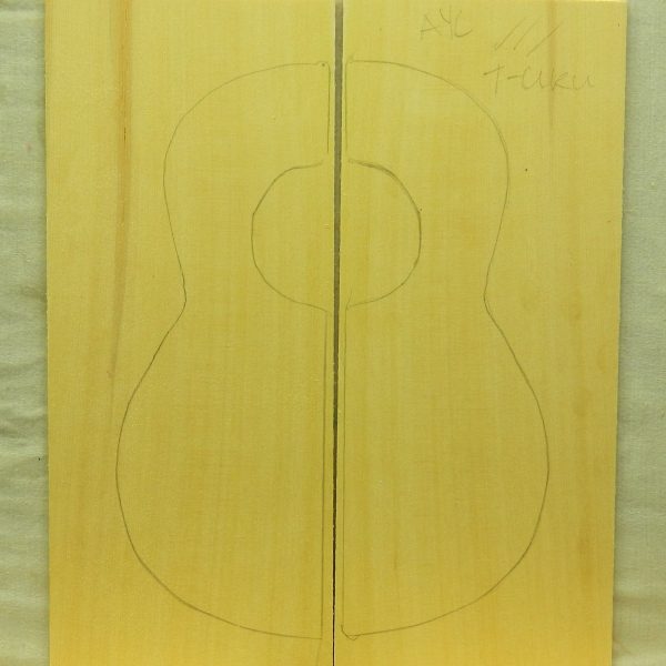 AAA YELLOW CEDAR UKULELE TOP