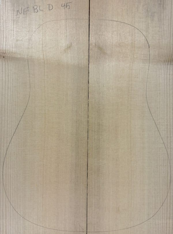 Blue Non-Figured One-of-a-Kind Guitar Tops – NF_BL_D_45