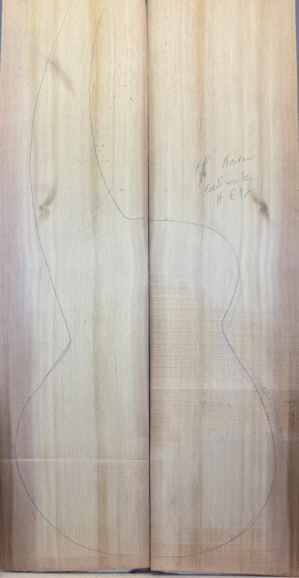 A Red Cedar Sedjwick style Harp Guitar top