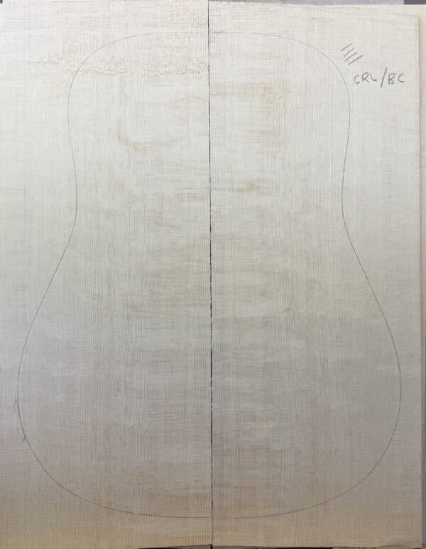Premium quilt/curl & bearclaw Dreadnought Guitar top - Image 2