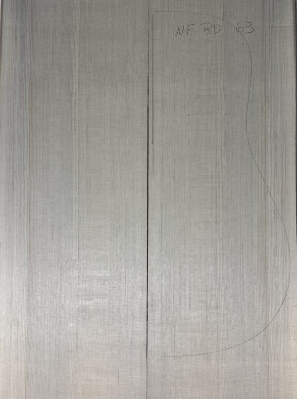 Denim Blue Guitar Tops reclaimed Sitka Spruce soundboard set 63
