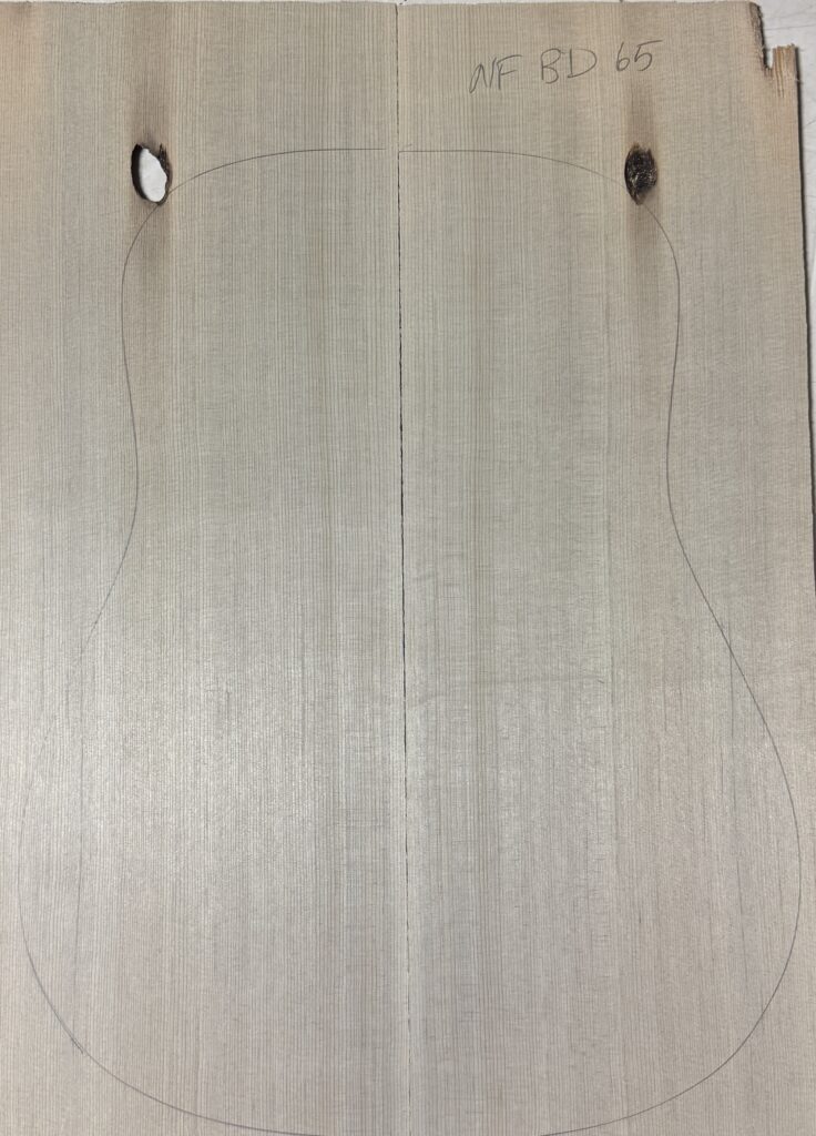 Denim Blue Guitar Tops reclaimed Sitka Spruce soundboard set 65