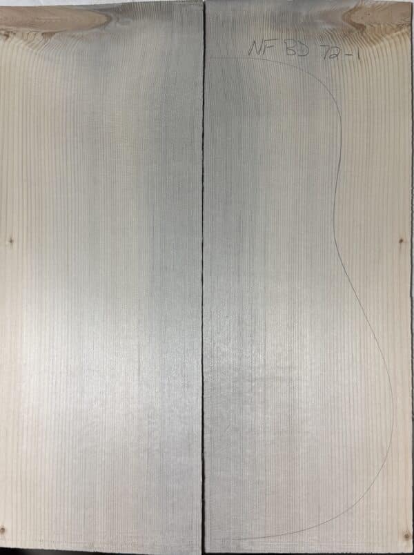 Denim Blue Guitar Tops reclaimed Sitka Spruce soundboard set 72-1