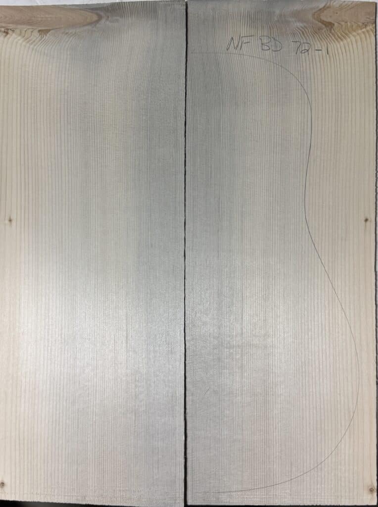 Denim Blue Guitar Tops reclaimed Sitka Spruce soundboard set 72-1
