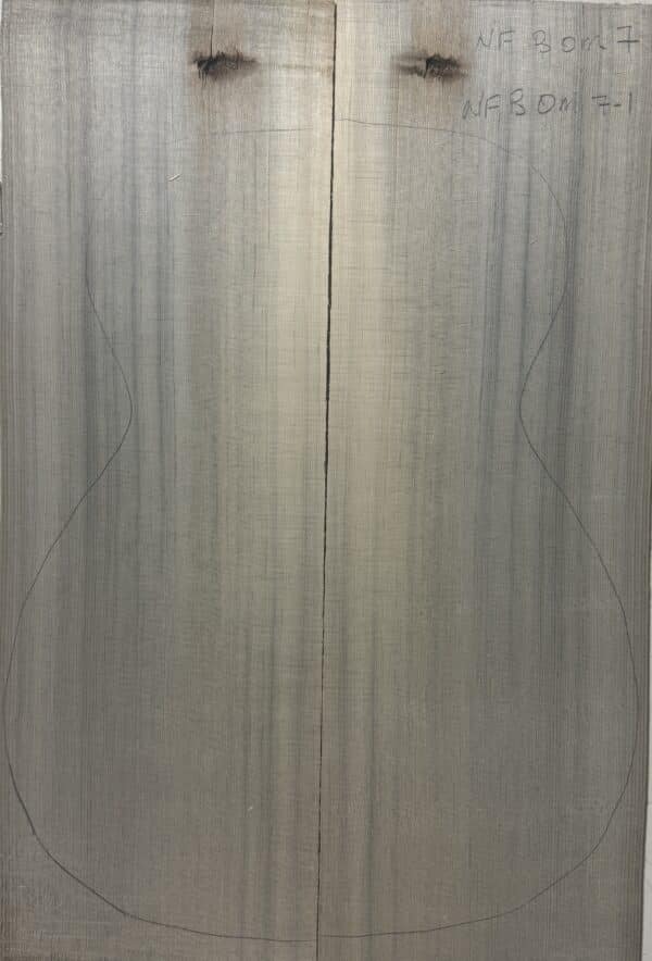 Denim Blue Guitar Tops reclaimed Sitka Spruce soundboard set NF B OM 7-1